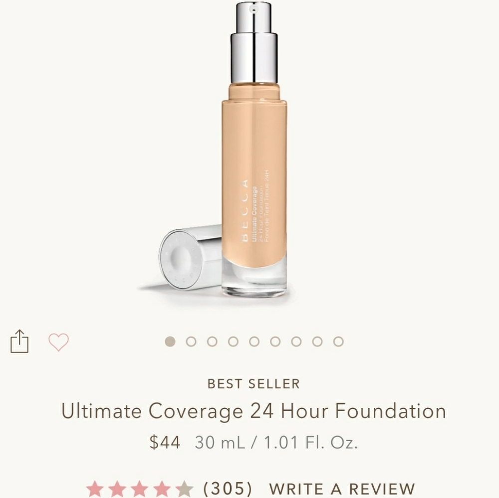NEW becca Ultimate Coverage 24 Hour Foundation